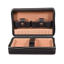 XUSHEN-HU Cigar Nero PU Cuoio Cigar Scatole di sigari con sigaro