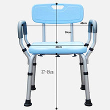 NZDY Articoli Essenziali per la Casa, Sgabello Antiscivolo Sgabelli da Bagno Regolabile in Altezza in Lega Di Alluminio Bathroom per Anziani 46 * 40 * (67-79) cm