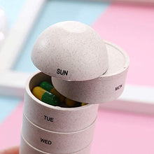 Lazder, contenitore per pillole per 7 giorni, contenitore per pillole, contenitore per medicine e vitamine, impermeabile, portatile da viaggio
