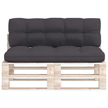Buyounger Cuscini per Divano su Pallet 2 pz Antracite