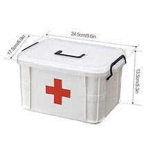 Tixiyu Contenitore di pronto soccorso portatile per medicina con custodia per pillole, per casa, ufficio, auto, lavoro, viaggio, grande