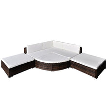 vidaXL Divano da Giardino 16 pz in Polyrattan Esterni Marrone Sofa con Cuscini