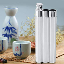 Custodia da viaggio con tre tubi in acciaio inox e porta sigaro Humidor Custodia da viaggio esterna
