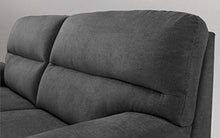 Dafne Italian Design Divano a 3 posti. Tessuto Romeo Fumo (cm. 186 x 95 x 96h)