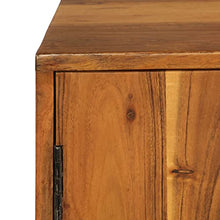 vidaXL Credenza Marrone 110x30x70 cm in Legno Massello di Acacia
