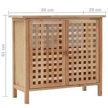 vidaXL Legno Massello di Noce Mobile Sottolavabo Arreddo Armadietto da Bagno