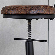 Pub Altezza Bar Stools con Schiena,Tavolo da Bar in Ferro Battuto E Sedia Retro Industria Armless Modern Kitchen High Dining Sedie con Gambe in Metallo Imbottito