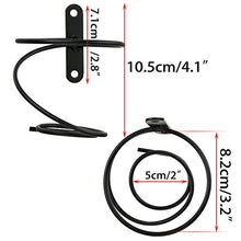 BSTKEY - Set di 6 portabottiglie da parete in ferro, per bottiglie di vino e liquore A spirale.