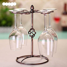 Nilican, portabicchieri da vino rosso per bar, ristorante, supporto a spirale autoportante supporto a testa in giù appeso tazza organizzatore display