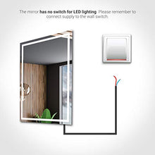 Alasta Specchio LED Retroilluminato | 140x100cm | Boston | Specchio LED Retroilluminato da Bagno | Bianco Caldo A++
