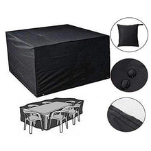 REW - Copritavolo da giardino, impermeabile, rettangolare, per mobili da esterni, copertura per patio e giardino