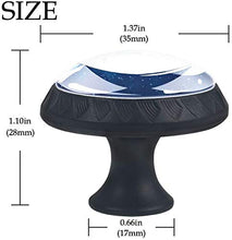 Campo stellare dello spazio profondo Pomelli per Porta Set di 4 Pomelli per Mobili Manopole per Cassetti Cucina Armadio Vetro