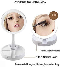Specchio Home LED con luci Pieghevole Dual Lated Side Magnity Vanity