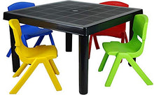 Arredamento per interni ed esterni Attività Nursery Ricerca Mobili da giardino, Plastica Tavolo multicolor e 4 sedie,Multicolored