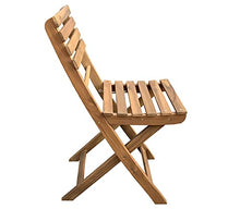 REDI GROUP Set da Giardino Bistrot 3 Pezzi (2 Sedie + Tavolo) in Legno di Acacia, Pieghevole - Giardino, Balcone, Terrazza, Bar, Ristorante
