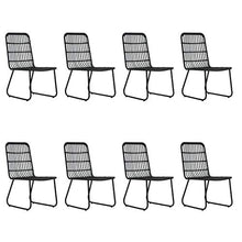 vidaXL Set da Pranzo da Giardino 9 pz in Polyrattan e Vetro