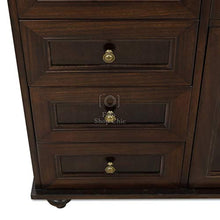 Shop Chic Mobile da bagno con top in marmo classico color noce 120 cm