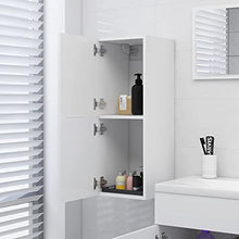 vidaXL Armadio da Bagno Bianco 30x30x80 cm in Legno Multistrato