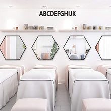 SHU XIN Specchio da Bagno a Parete Specchio in Vetro Esagonale Specchio per Il Trucco a Parete Specchio per Il Trucco in Ferro battuto Design ad Alta Definizione in Stile Nordico