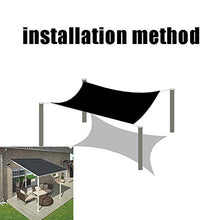 WYCD 90% Nero Tessuto Ombra Panno ombreggiante frangisole Balcone Traspirante Tenda da Sole con Occhielli Inviare la Corda
