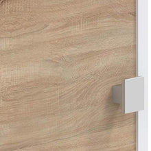 Temahome Click, Mobile per Lavatrice, Nero/Beige (Black & Oak), 177 x 64.3 x 19.2 cm