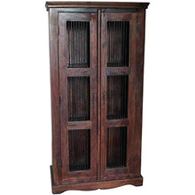 Etnicart - Armadio indiano con grate-82x165x35- - Mobili etnici