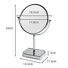 Specchio da Parete Specchio Toeletta Appoggio Appoggio 1x / 3X, Specchio Ingranditore Rotondo A Doppia Faccia con Ingrandimento Girevole A 360 °per Camera Letto Bagno Barba 33 X 18 Cm Incolla Il Tipo