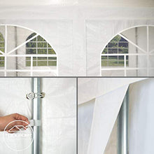 TOOLPORT Tendone per Feste 4x8 m Gazebo Party per sagre, mercati ca. PE 240 g/m² Bianco