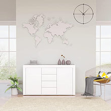 vidaXL Credenza Bianco Lucido 120x36x69 cm in Truciolato