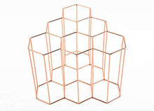 Buy and buy at Brandon Creative Metal Honeycomb Wine Rack Wine Rack Wine Rack Home Soft Decoration Wine Cabinet DecorationLocal Golda