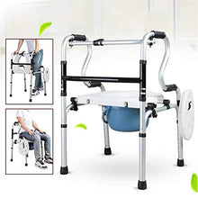 Z-SEAT Comodino da Comodino, Comodino Sedia da Comodino Pieghevole Leggero Comodino Camminata assistita Altezza Regolabile con Secchio