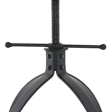 IKAYAA Sgabelli da Bar, Sgabelli da Bar Altezza Regolabile Girevole Cucina Sala Colazione Sedia Naturale Pineta Top Bar Stool, Vintage Nero