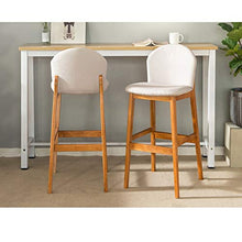 LF- Sgabello da Bar in Legno massello Sgabello Alto da Bar Sgabello da Bar Multicolore semplicità (Color : A)