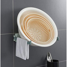 Scaffale per lavabo a muro pieghevole Ganci per lavabo da bagno Scaffale multifunzione per lavabo da bagno