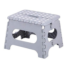 SPFCJL Poggiapiedi Pieghevole Punto Portatile DOT Antiscivolo per Bambini Sgabello per Bambini Sgabelli da Bagno Leggero per Il Campeggio per Viaggi all'aperto (Color : Deep Gray)