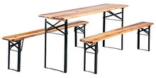 Stagecaptain Hirschgarten Set 2 panche e Tavolo da birreria, Lunghezza 177 cm