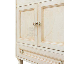 Shop Chic Arredo bagno decapè avorio con lavabo da 65 cm ante e cassetti