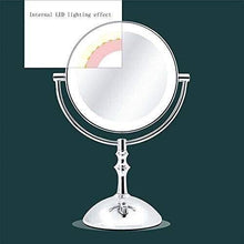 Specchi da Bagno Specchi da Bagno Specchi da Bagno 8 Pollici Double Sided 1x / 3X ingrandimento LED Mirror di Trucco Illuminato, luminosità Regolabile