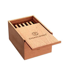 YAeele. Cigar Box, Humidor, Legno di Cedro Legno Solido Cigar Box umidificazione Good Mood, Good Life (Colore: Brown)