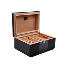SCDZS 2-Layers Cigar Cabinet con igrometro e umidificatore Black Classic umidificatori for Club Home Page Cigar Box