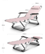 LIYANJJ Sedia da Giardino reclinabile con Schienale in Rete a gravità Zero, Poltrona Regolabile con Cuscino per la Testa (Rosa)