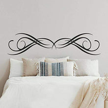 Adesivi per testiera del letto, T-MK375, 42 x 180 cm, colore: Nero
