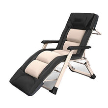 Hfyg Lettino Prendisole Poltrona reclinabile,Zero Gravity Chair per Patio Poltrona Balcone Semplice Letto Pieghevole Cuscino in Cotone 3D Chaise Longue