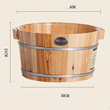 YLL Canna per pediluvio Fir Foot Tub - Massaggio Ai Piedi Ammollo Secchio, Robusto Legno Barile for Spa, Massaggi, Sauna (21 Cm di Altezza)