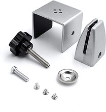 XYEQZ Staffa di Supporto Divisorio per Scrivania da Ufficio in Alluminio da 2 Pezzi, Supporto per Clip per Pannello Privacy con Base Autoportante per Schermo in Plexiglass O Acrilico,Argento,A