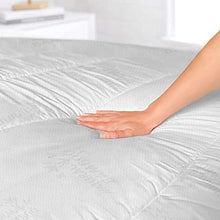 Topper imbottito e trapuntato sottoposto al trattamento Bamboo, Matrimoniale 160x195cm