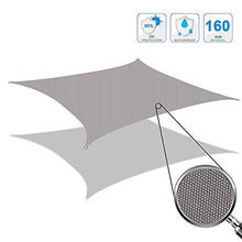 QYQS Tende A Vela da Giardino Grigie Attrezzatura A Vela Durevole per Terrazza da Giardino Tenda da Sole Rettangolo A Vela Impermeabile(Size:3X6m/10X20ft)