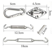 BUONDAC Kit di Fissaggio per Vela Parasole Montaggio Tende a Vela Accessori Acciaio Inossidabile Quadrate Rettangolari