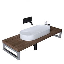 Mai & Mai Mensola Portalavabo 50cmx80cm, Mensola per Lavabi d'Appoggio Mensolone Sospeso per Lavabo
