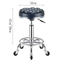 Zfggd Chair Bar Beauty Lunghezza Rotante: 33cm * 47cm (Color : Black)